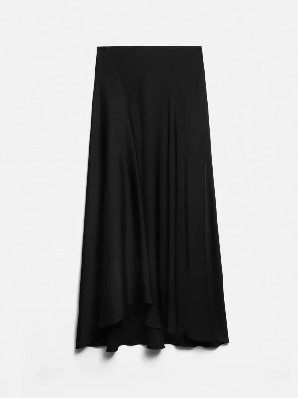 Jigsaw Satin Bias Asymmetric Skirt