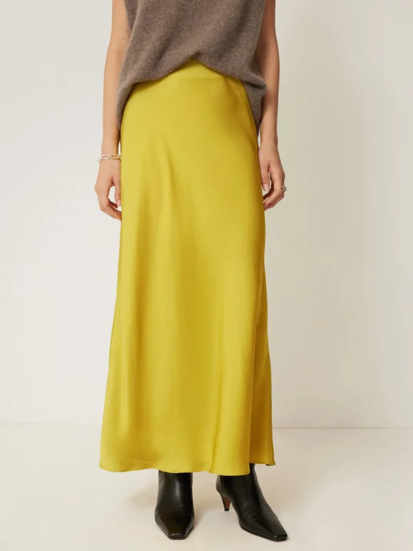 Jigsaw Satin Bias Maxi Skirt