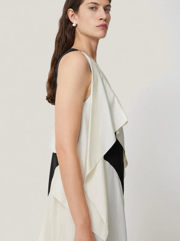 Jigsaw Sculptural Silk Twill Dress