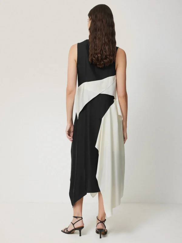 Jigsaw Sculptural Silk Twill Dress