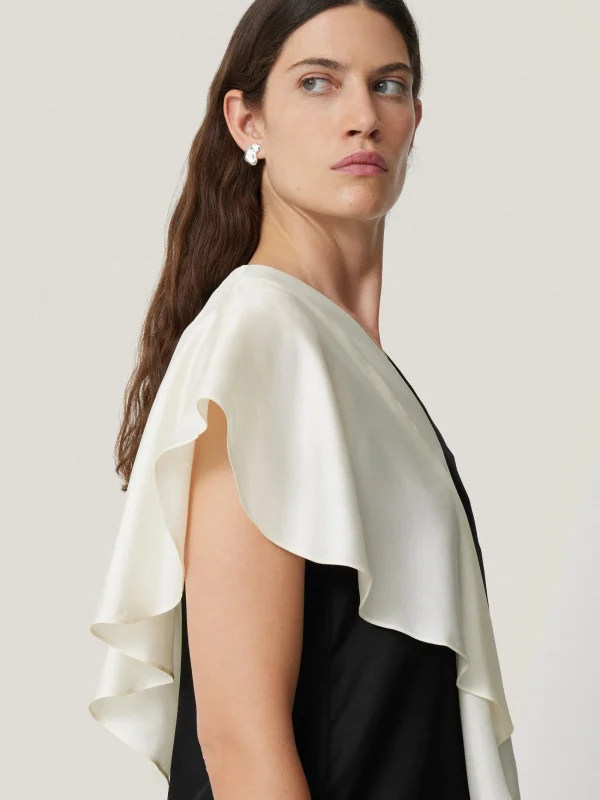 Jigsaw Sculptural Silk Twill Top