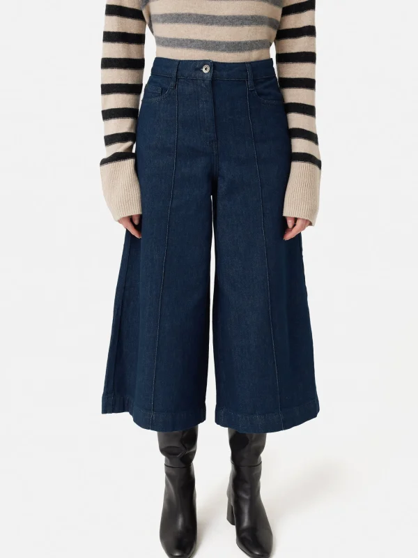 Jigsaw Seamed Denim Culotte