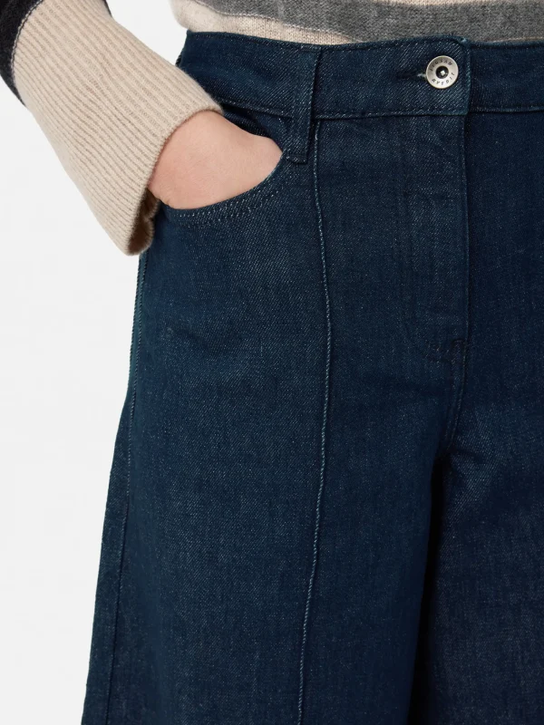 Jigsaw Seamed Denim Culotte