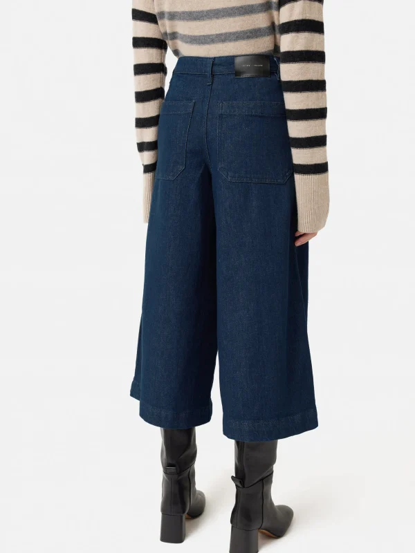 Jigsaw Seamed Denim Culotte