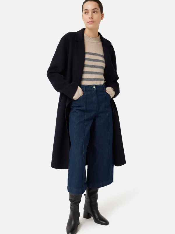 Jigsaw Seamed Denim Culotte