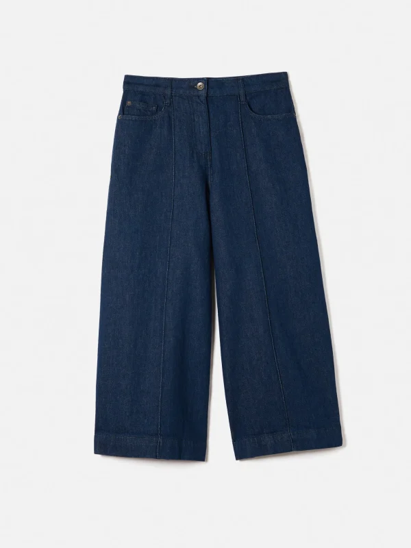 Jigsaw Seamed Denim Culotte