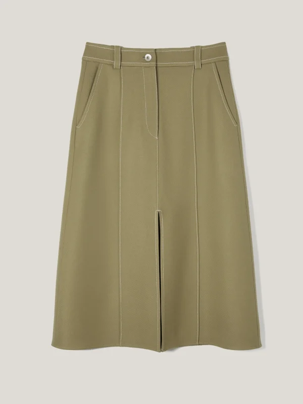 Jigsaw Seamed Detail A Line Skirt