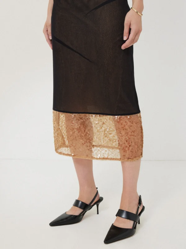 Jigsaw Sequin Mesh Dress