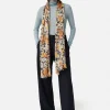 Jigsaw Sheer Petal Gauze Scarf