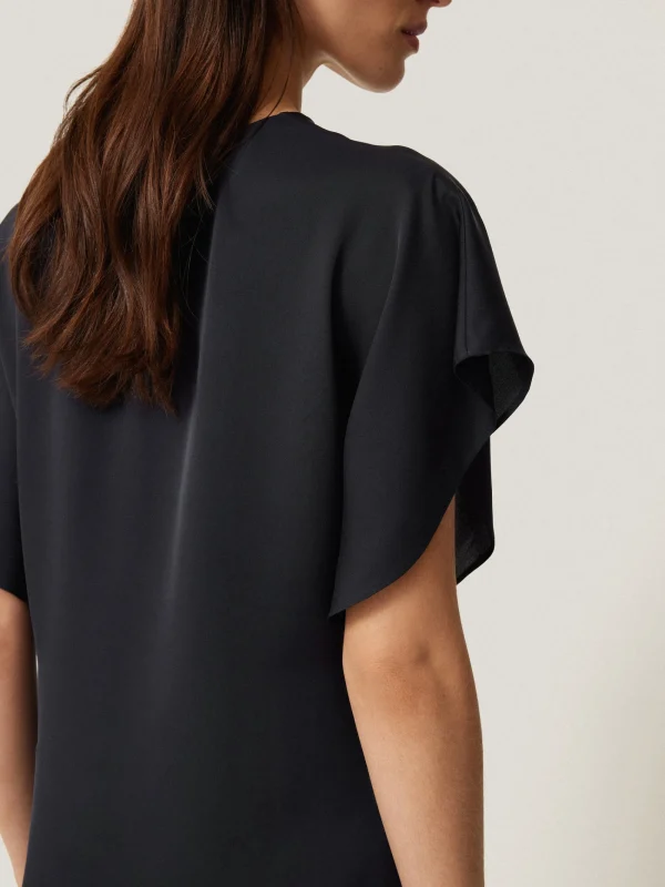Jigsaw Silk Drape Sleeve Top