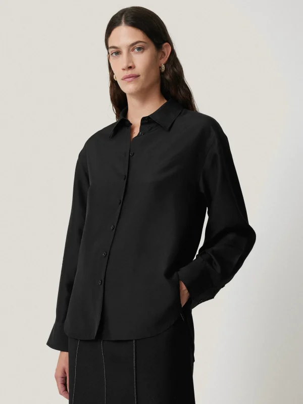 Jigsaw Silk Habotai Relaxed Shirt