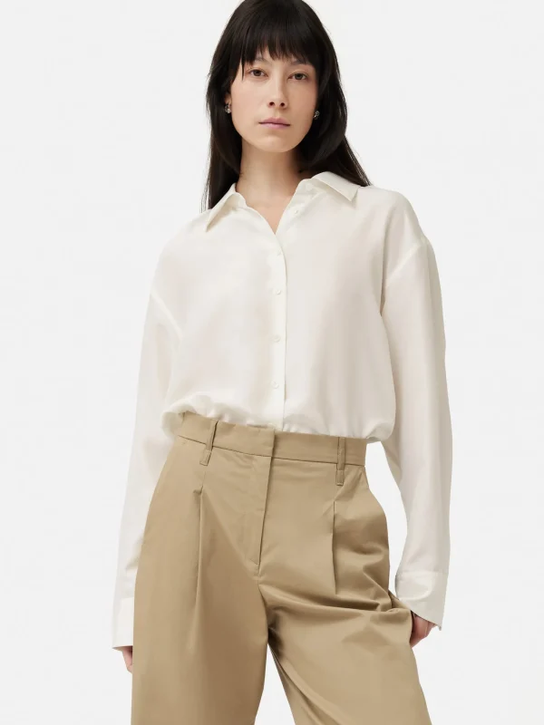 Jigsaw Silk Habotai Relaxed Shirt