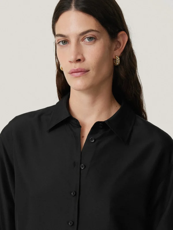 Jigsaw Silk Habotai Relaxed Shirt