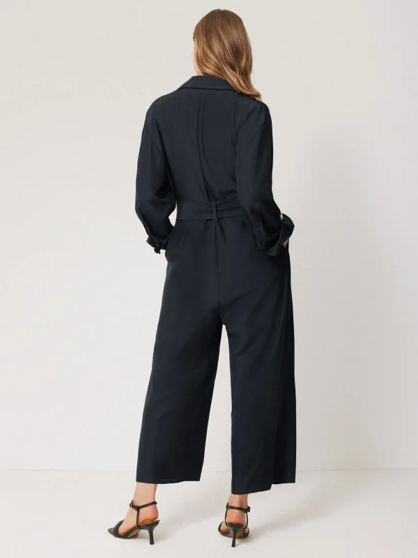 Jigsaw Silk Relaxed Wrap Jumpsuit