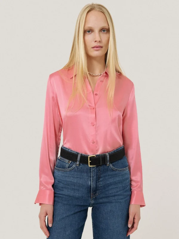 Jigsaw Silk Satin Blend Shirt