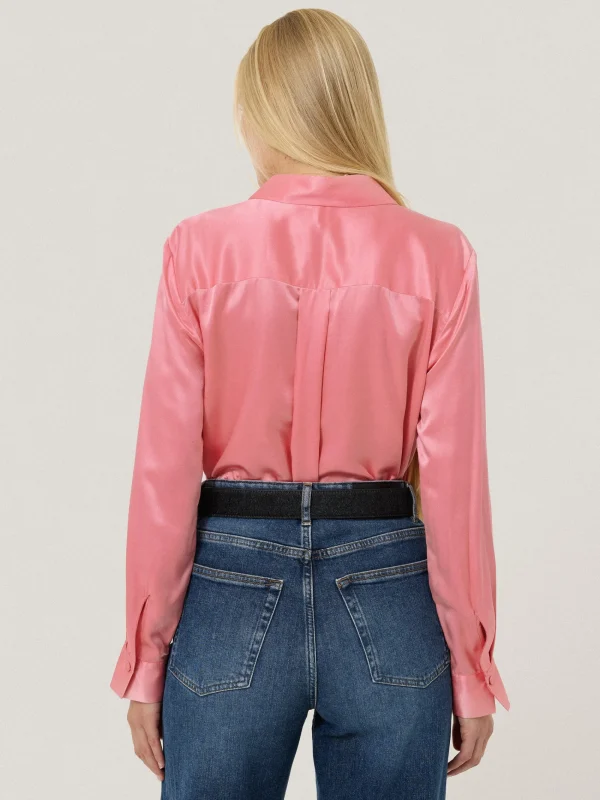 Jigsaw Silk Satin Blend Shirt