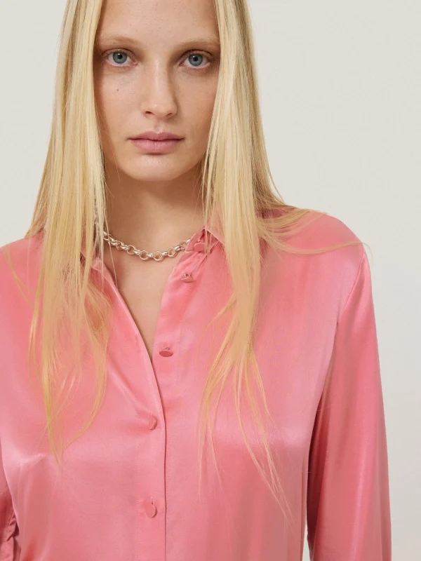 Jigsaw Silk Satin Blend Shirt