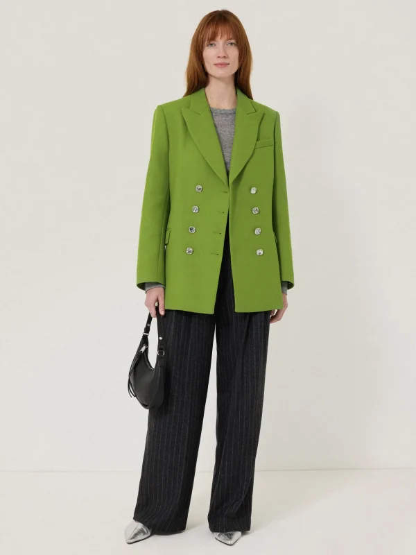 Jigsaw Silver Button Military Jacket