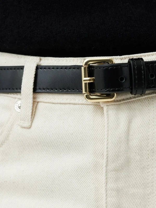 Jigsaw Skinny Leather Belt