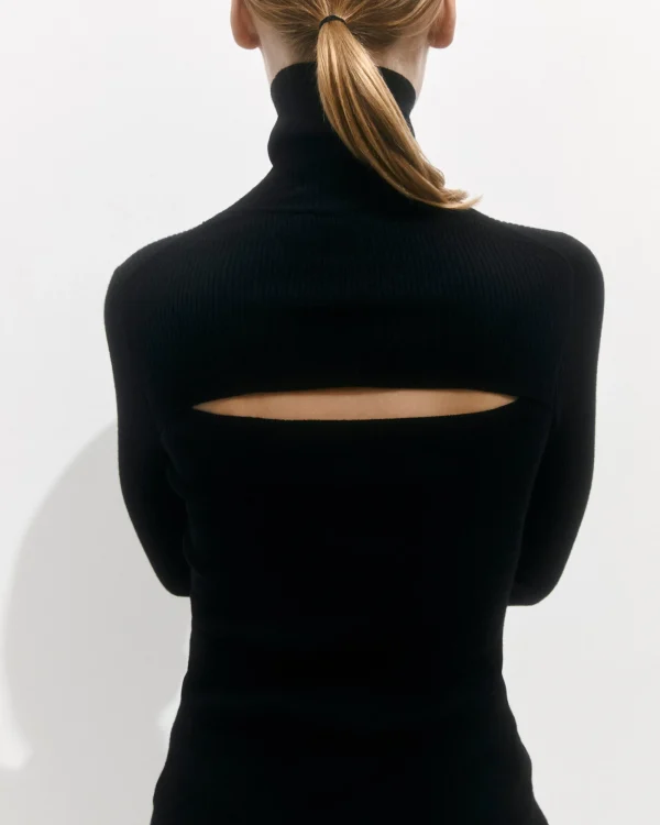 Jigsaw Slash Back Polo Neck Jumper