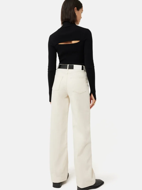 Jigsaw Slash Back Polo Neck Jumper