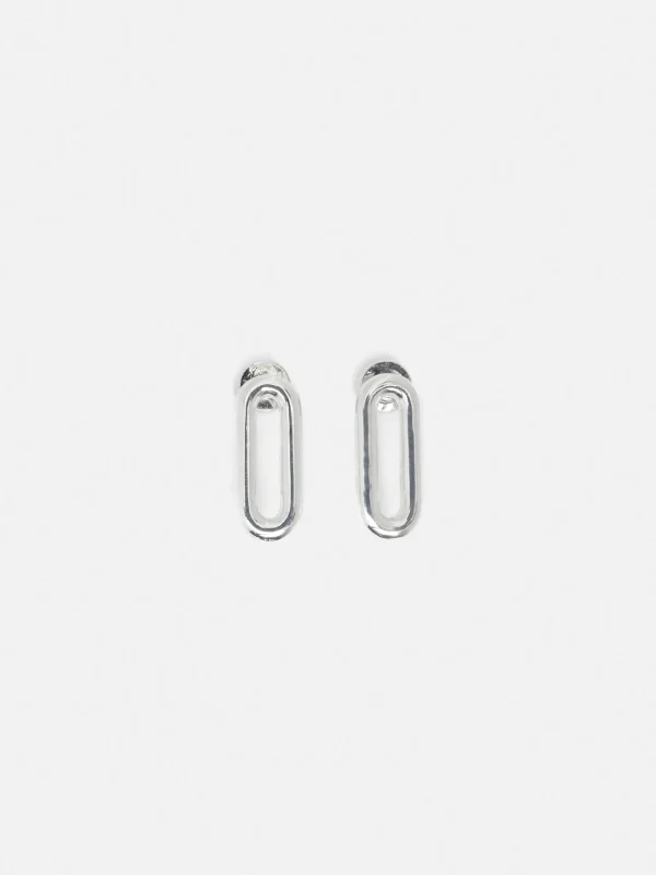 Jigsaw Small Link Stud Earrings