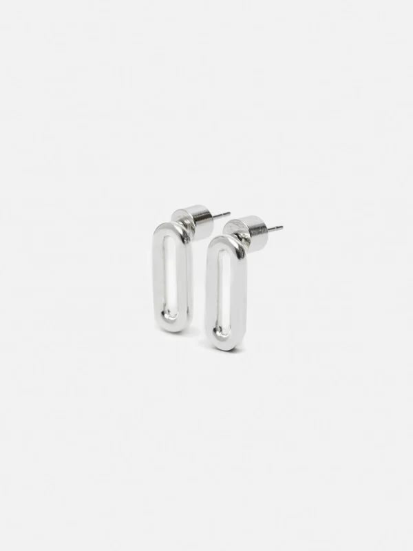 Jigsaw Small Link Stud Earrings