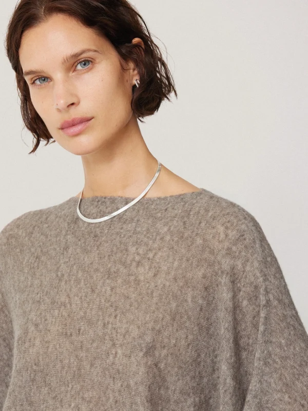 Jigsaw Soft Gauzy Knit Poncho Jumper