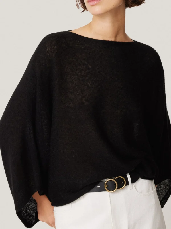 Jigsaw Soft Gauzy Knit Poncho Jumper