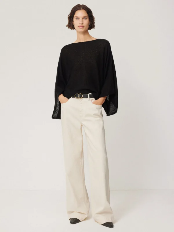 Jigsaw Soft Gauzy Knit Poncho Jumper