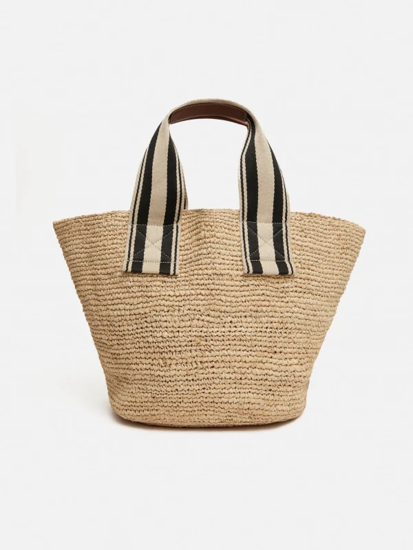 Jigsaw Soft Raffia Tote