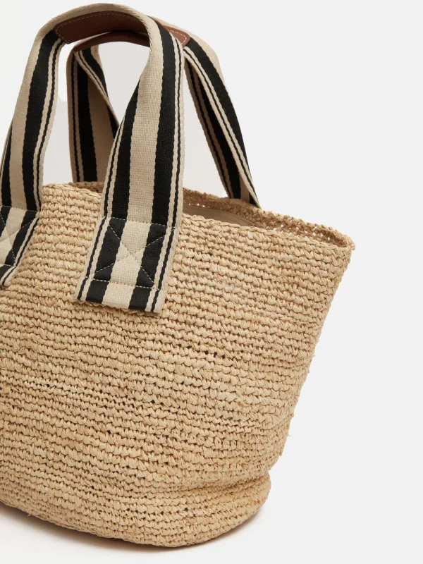 Jigsaw Soft Raffia Tote