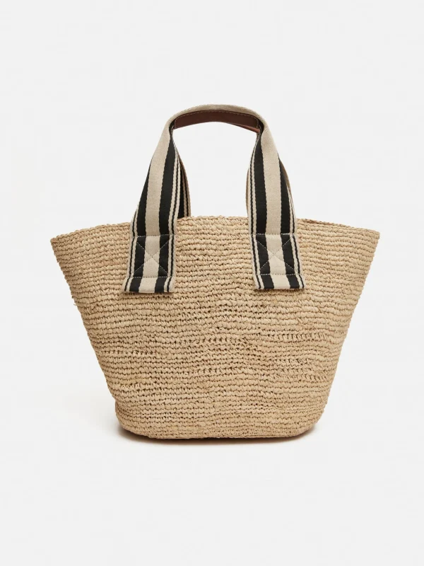 Jigsaw Soft Raffia Tote