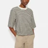 Jigsaw Stripe Textured T-shirt