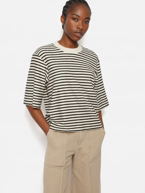 Jigsaw Stripe Textured T-shirt