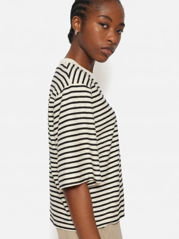 Jigsaw Stripe Textured T-shirt