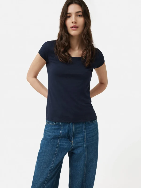 Jigsaw Supima Cotton Scoop Neck Tee