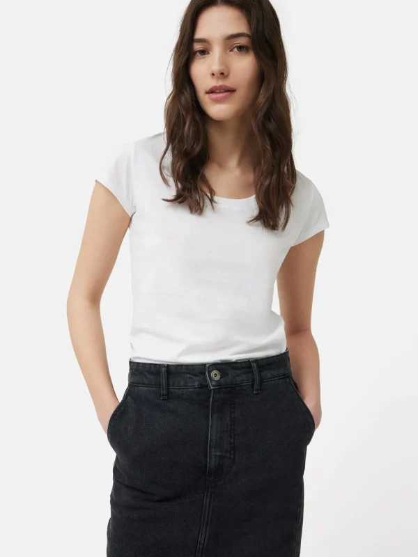 Jigsaw Supima Cotton Scoop Neck Tee