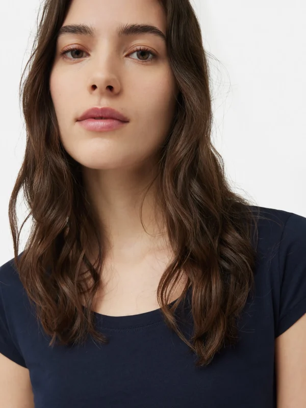 Jigsaw Supima Cotton Scoop Neck Tee