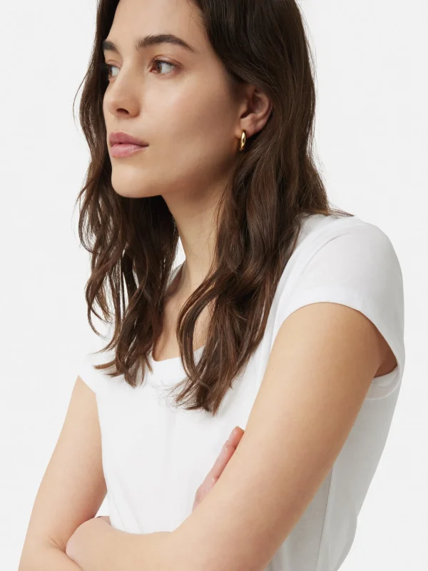 Jigsaw Supima Cotton Scoop Neck Tee