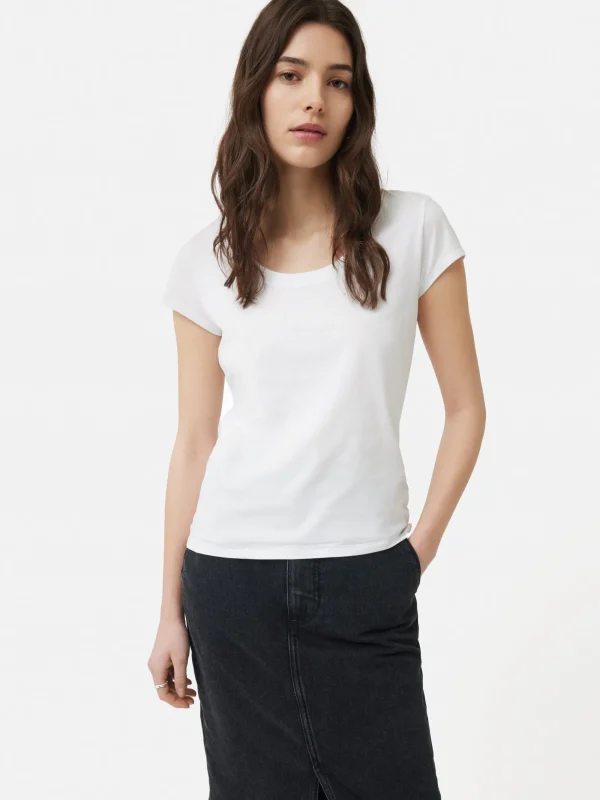 Jigsaw Supima Cotton Scoop Neck Tee