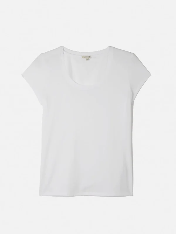 Jigsaw Supima Cotton Scoop Neck Tee