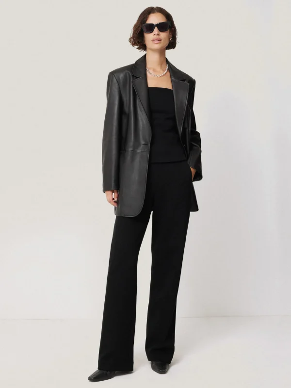 Jigsaw Tailored Leather Blazer