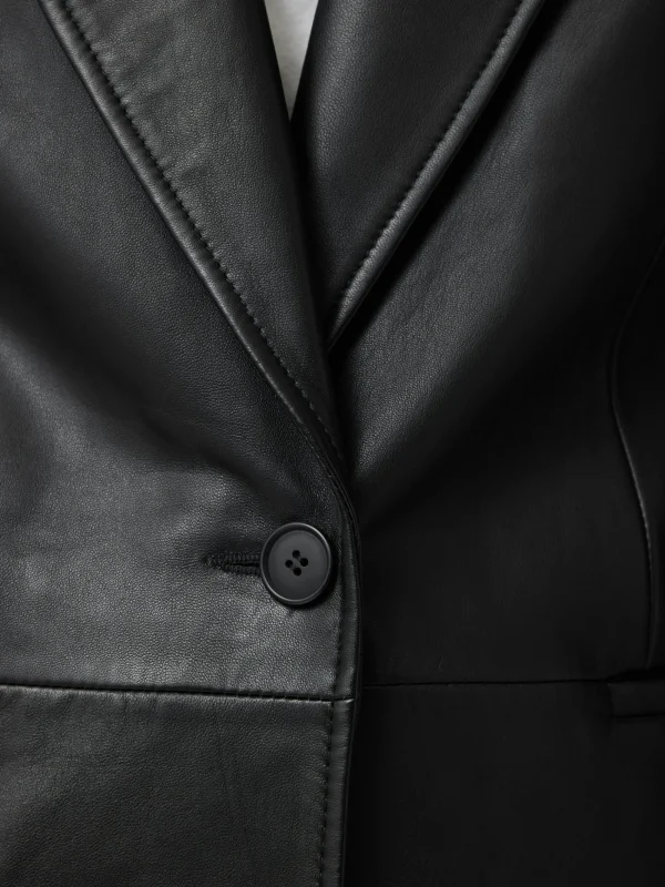 Jigsaw Tailored Leather Blazer