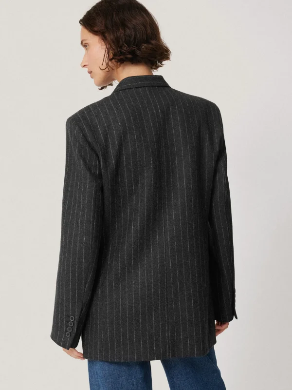 Jigsaw Tatton Italian Wool Pinstripe Blazer