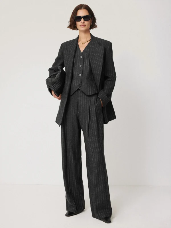 Jigsaw Tatton Italian Wool Pinstripe Blazer