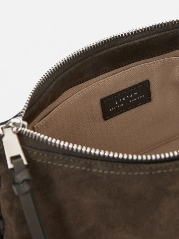 Jigsaw Trafalgar Suede Shoulder Bag