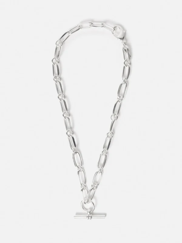 Jigsaw Trombone Link Chain Necklace