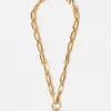 Jigsaw Trombone Link Chain Necklace