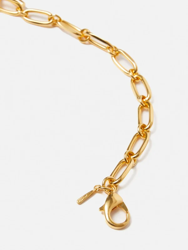 Jigsaw Trombone Link Chain Necklace